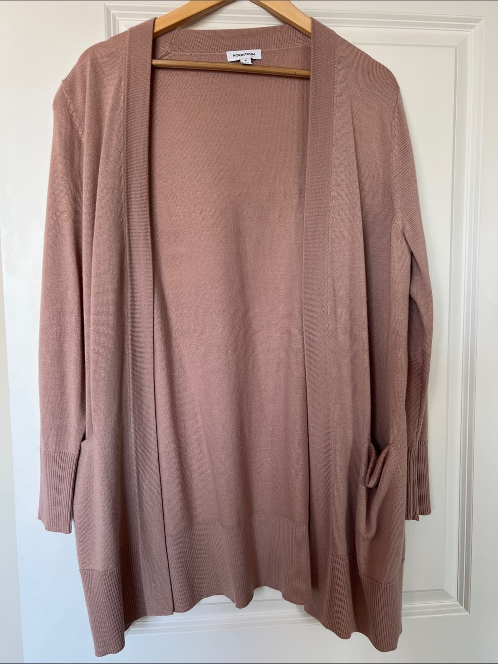 Vince Camuto Blush Open-Front Lightweight Cardigan